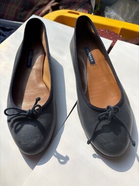 Margaux Navy Bow Ballet Flats